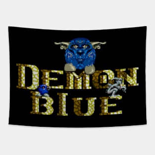 Demon Blue Tapestry