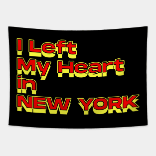 I Left My Heart in New york Tapestry