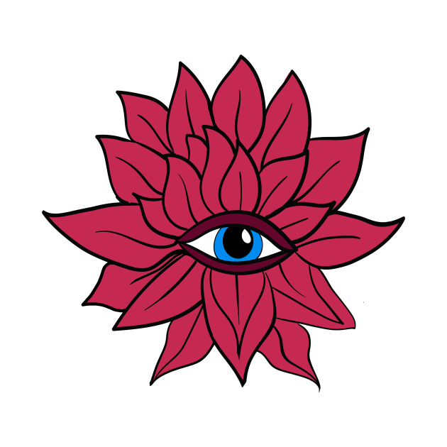 Lotus Flower Evil Eye Lotus Flower TShirt TeePublic