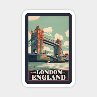 A Vintage Travel Art of London - England Magnet