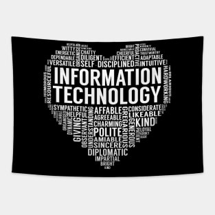 Information Technology Heart Tapestry