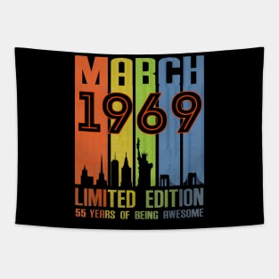 March 1969 55 Years Of Being Awesome Limited Edition Tapestry