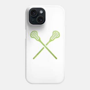 Lacrosse Stick Green Phone Case