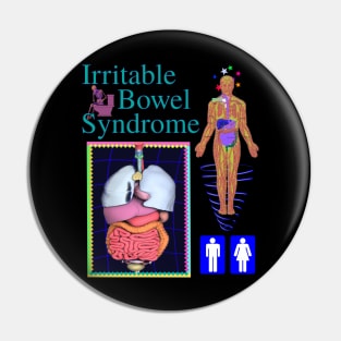 Irritable Bowel Syndrome - 90's CGI y2k Nostalgia Medical Disorder Represent Pin