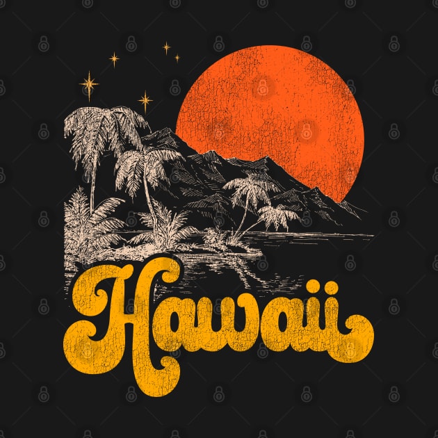 Vintage State of Hawaii Mid Century Distressed Aesthetic by darklordpug