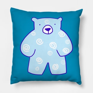 Winter Teddy Bear Pillow