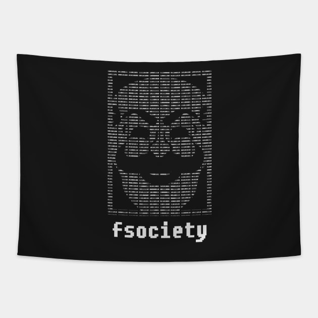 fsociety binary code Tapestry by Bevatron