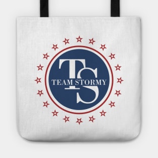 Team Stormy Daniels Blue Red Logo  I Am With Her Tote