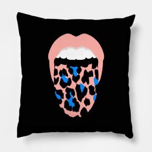 leopard lips Pillow