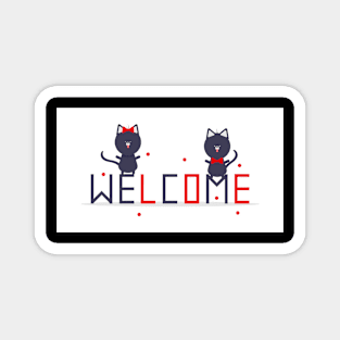 Welcome cats Magnet