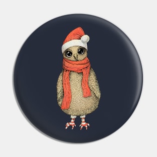 Christmas Owl Pin