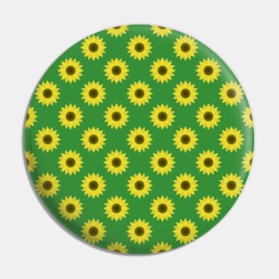 Sunflowers Neck Gator Green Sunflower Pin