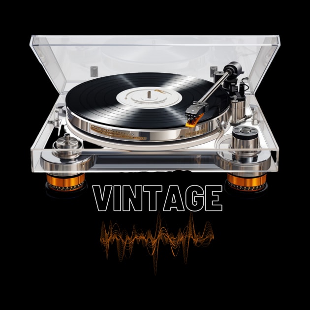 Retro Turntable by Wãvy Styles