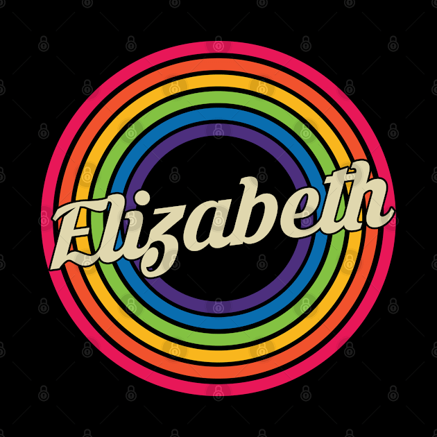 Elizabeth - Retro Rainbow Style by MaydenArt