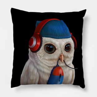 Owl gamer Pillow