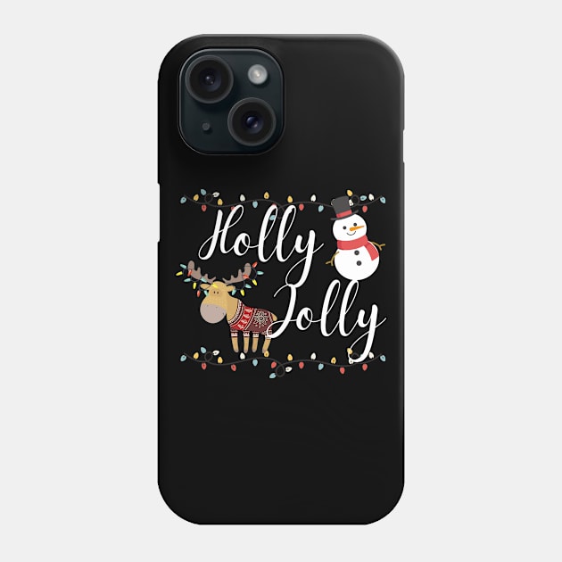 Holly Jolly Christmas Phone Case by ProLakeDesigns