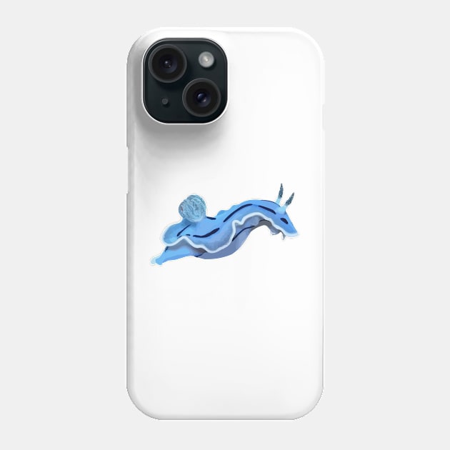 Blue Sea Slug Phone Case by labstud