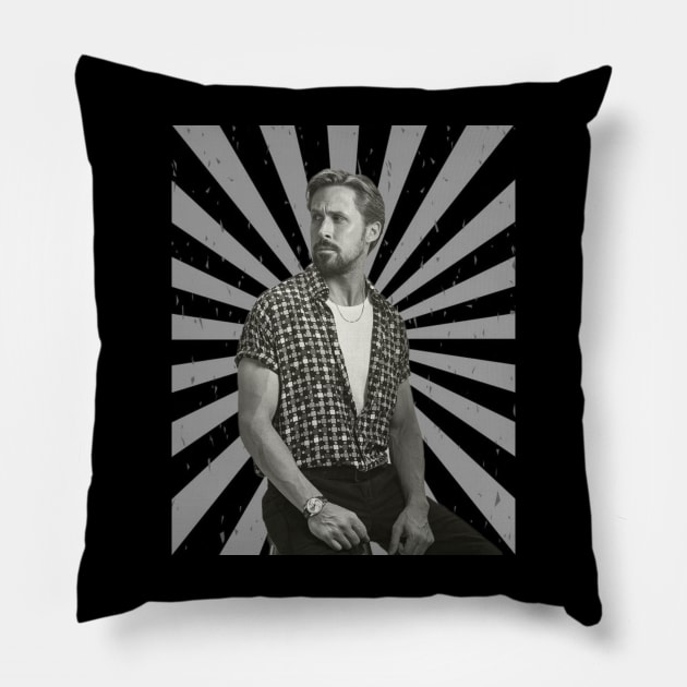 Retro Gosling Pillow by Tiru Store 