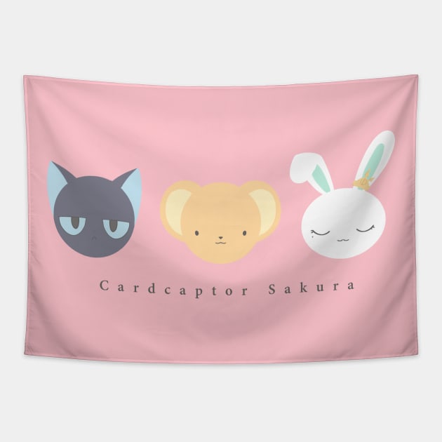 Cardcaptor Sakura - the plushies trio! Tapestry by haloclo18