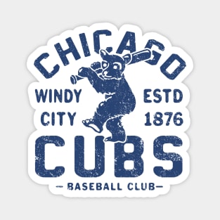 Chicago Cubs Retro 2 by Buck Tee Magnet