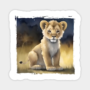 A Little Lion Magnet