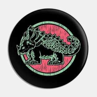 Triceratops Pin