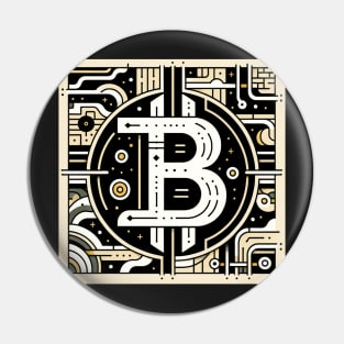 Circuitry of Currency: The Bitcoin Emblem Pin