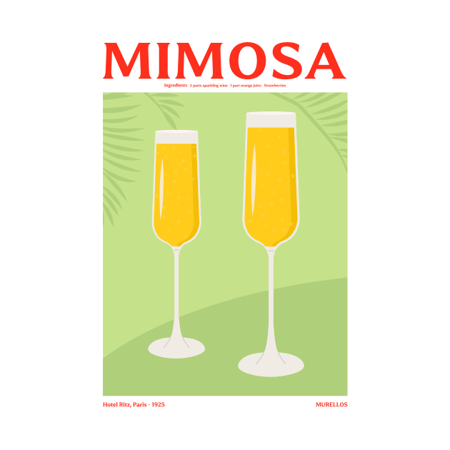 Mimosa Cocktail by MurellosArt