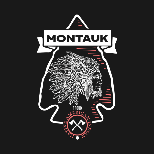 Montauk Tribe Native American Indian Proud Arrow Vintage by The Dirty Gringo