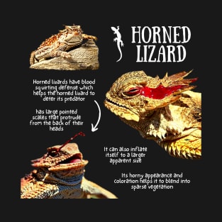 Horned Lizard Fun Facts T-Shirt