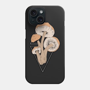 Mushroom pickers mushrooms in the triangle Phone Case