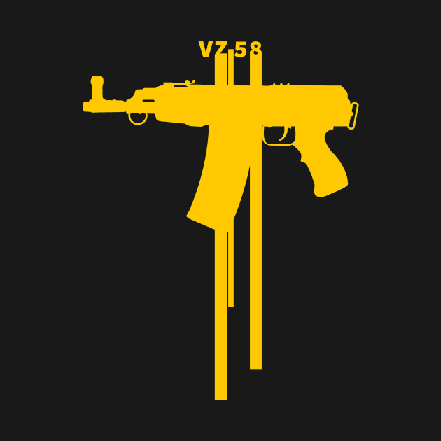 Yellow lines Assault rifle VZ-58 by YujiVI