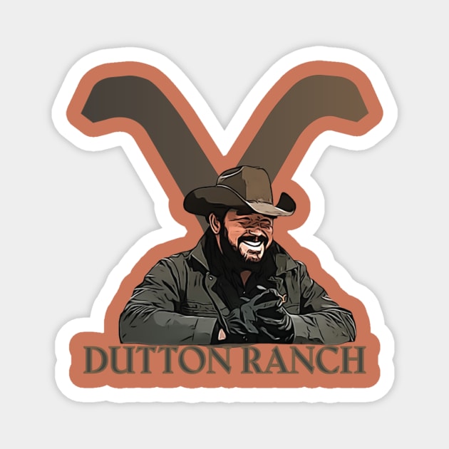 Dutton ranch Magnet by Pixy Official