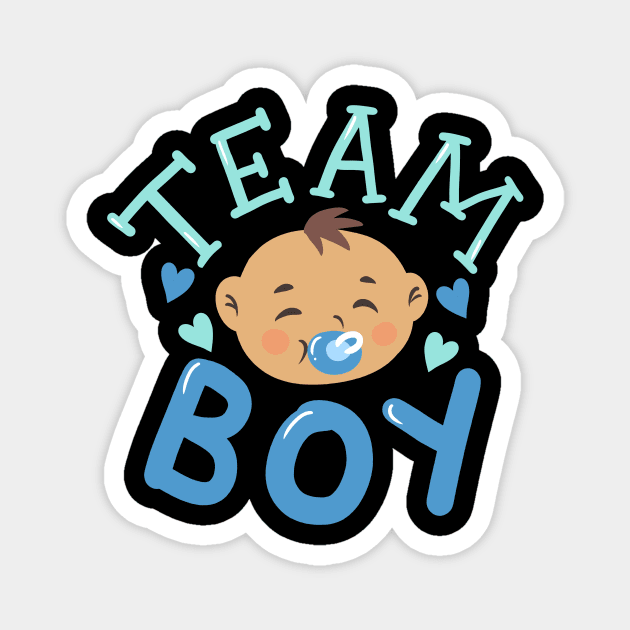 Gender Reveal Baby Boy Magnet by KAWAIITEE