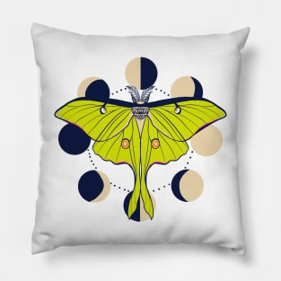 Celestial moon moth Pillow