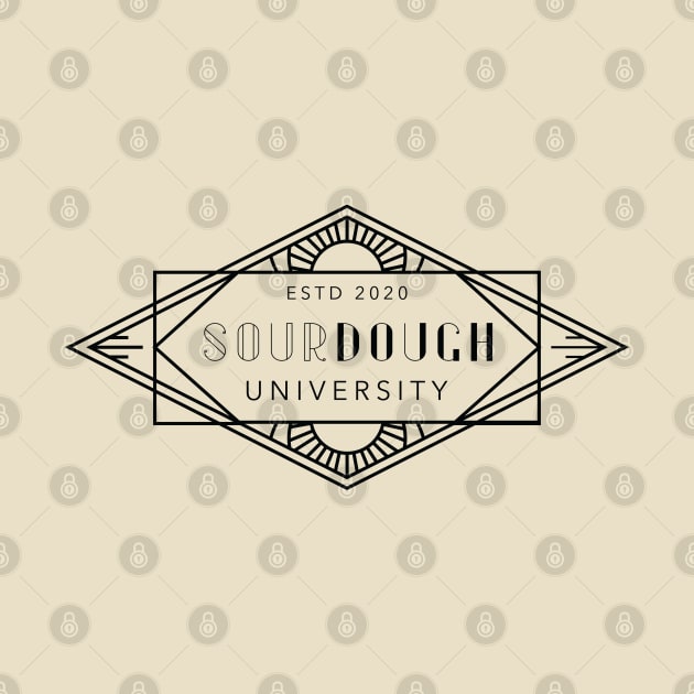 Sourdough University logo - Established 2020 (black text) by Ofeefee