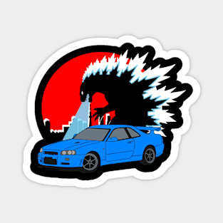 Godzilla Skyline Magnet