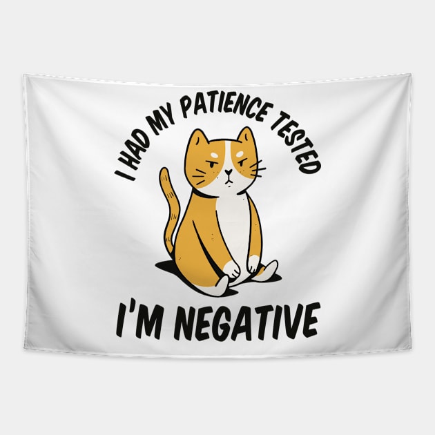 Patient Kitty Humor Tapestry by Life2LiveDesign