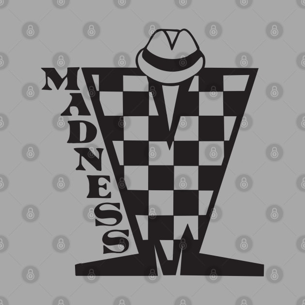 Madness Checkerboard HD - Black by Skate Merch