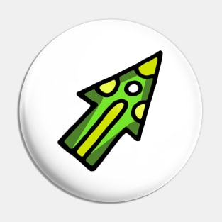 Dynamic Green Arrow Pin