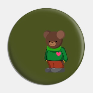 bumbbear green Pin