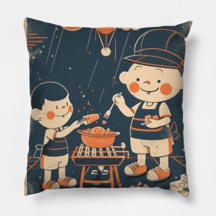 Vintage BBQ Fun Pillow