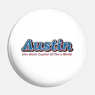 Austin Live Music Pin