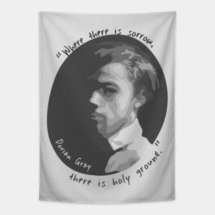 Dorian Gray Portrait and Quote Tapestry