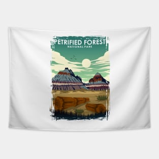 Petrified Forest National Park Travel Poster Tapestry