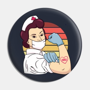 STRONG NURSE design Pin