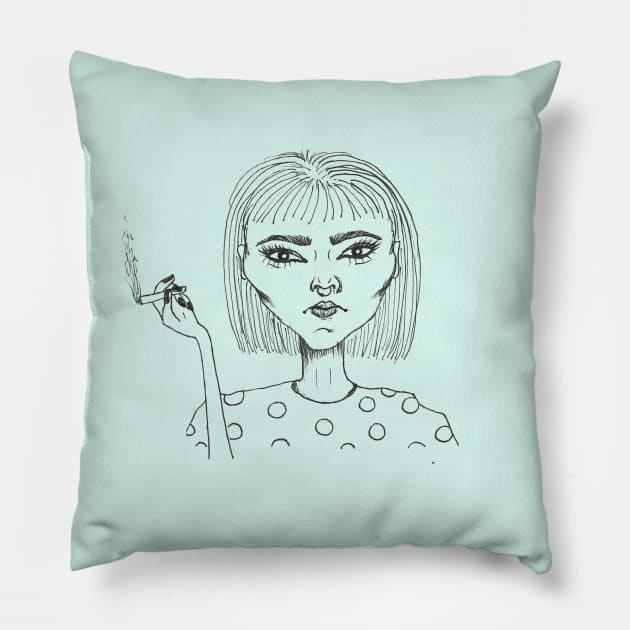 VIOLET Pillow by Cat_mackenzie