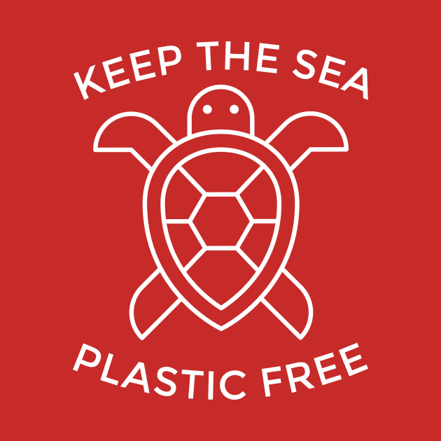 Keep the sea plastic free. Motivational typography. by MadebyTigger