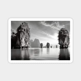 Landscape Thailand Wild Nature Ink Sketch Style Magnet