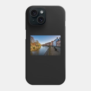 The historic Quayside in the city of Norwich Phone Case